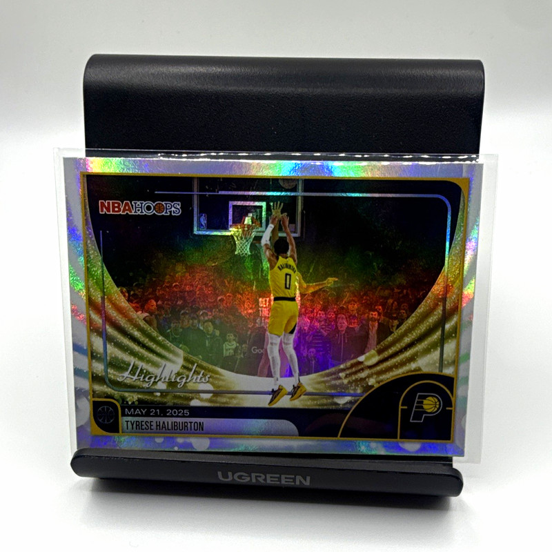 Topps NBA Hoops Tyrese Haliburton Highlights Hologram Insert #262 Pacers