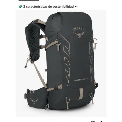 Osprey Tempest Velocity 20 20L Women s Hiking Daypack WXS/S Gray Padded