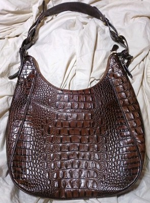 Brahmin Tabitha Melbourne Leather Shoulder Bag Chocolate Brown Collection