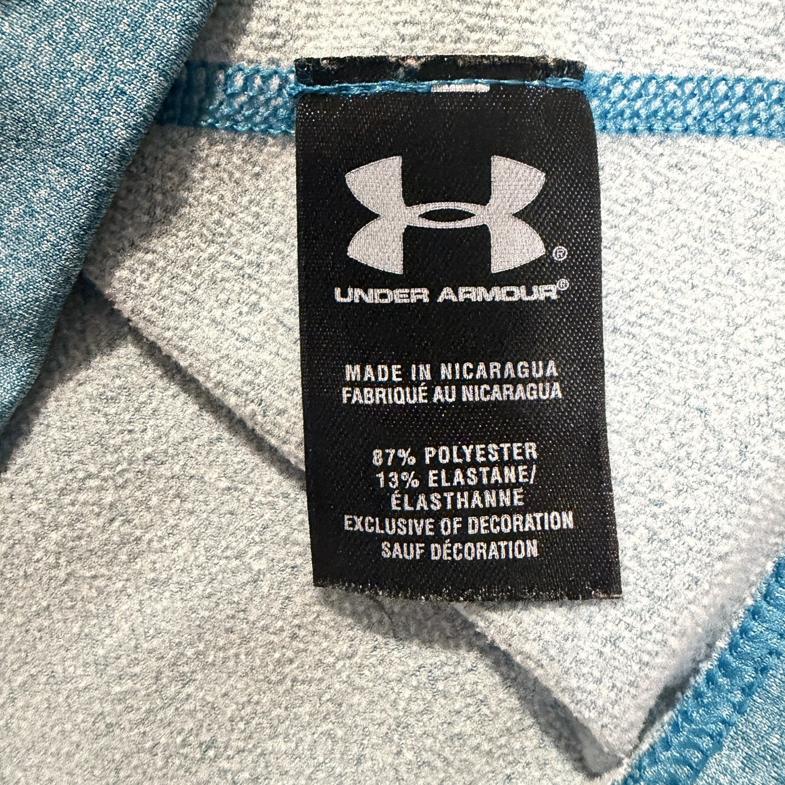 Under Armour Cold Gear Fitted Long Sleeve Shirt Women's Small Blue Baselayer thumbnail 5