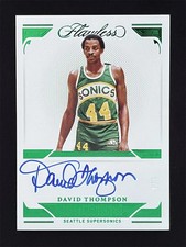 2021 Panini Flawless David Thompson #DIS-THO Emerald Distinguished Auto 4/5