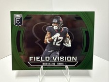 2025 Panini Donruss Elite Nico Collins Field Vision Green Parallel #3
