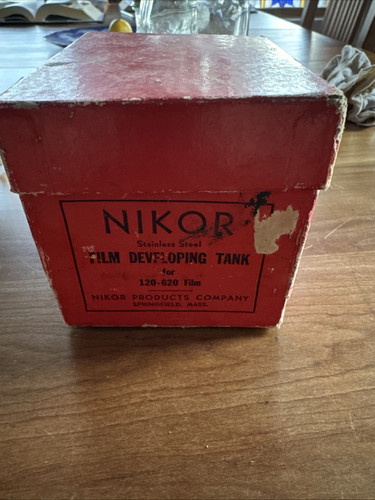 Nikor 120/620 Stainless Steel Film Developing Tank W/ Reel - Picture 1 of 6