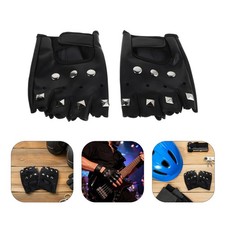Cycling Sports Gloves Cosplay Dancing Performance Fingerless Punk Kids
