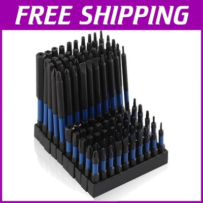 High-Quality S2 Steel Bit Set, 100 Pcs, Hex Drive