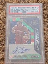 2020 Panini Prizm WNBA Signatures Elena Delle Donne Green Ice PSA 10 Auto #SGEDD