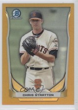 2014 Bowman Draft Top Prospects Chrome Gold Refractor 47/50 Chris Stratton 0f8