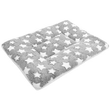 Soft Plush Light Grey Pet Bed Mat for Cats Durable Flannel Sleeping Pad