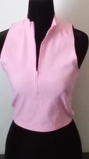 Womens tops Pink Vest Size Small Zip front