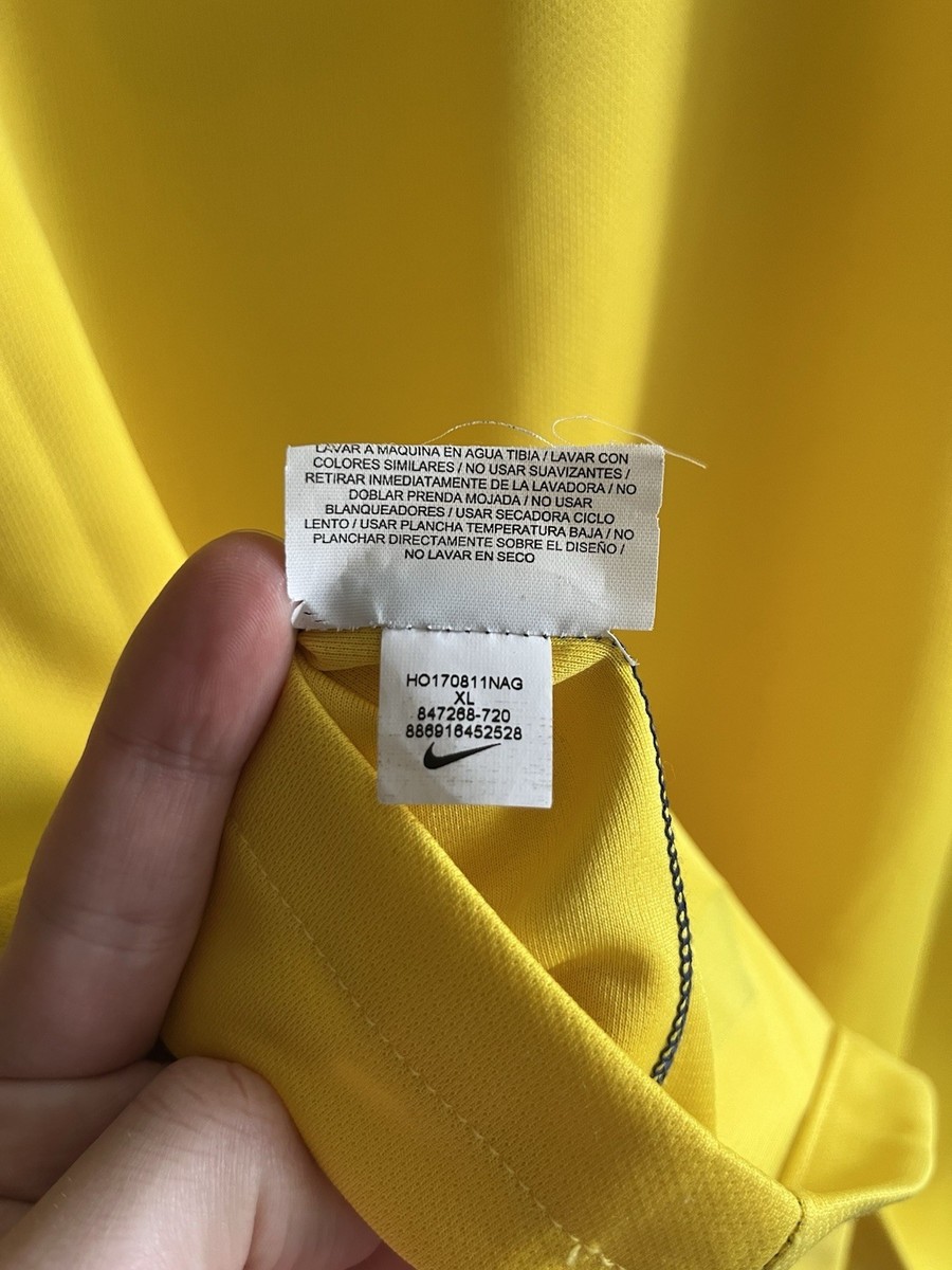 Nike Paris Saint Germain 2017/18 Away Soccer Jersey Yellow