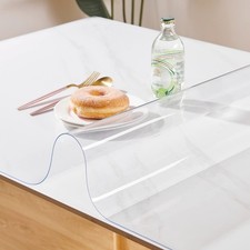 Clear Table Cover Protector 12 x 14 Inch, 1.5mm Thick Plastic Desk Protector