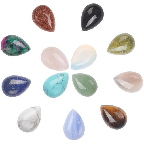 Edelstein Cabochons 26 Stück Naturstein Schmuckherstellung Rosenquarz Lapisla… Edelstein Cabochons 26 Stück Naturstein Schmuckherstellung Rosenquarz Lapisla…