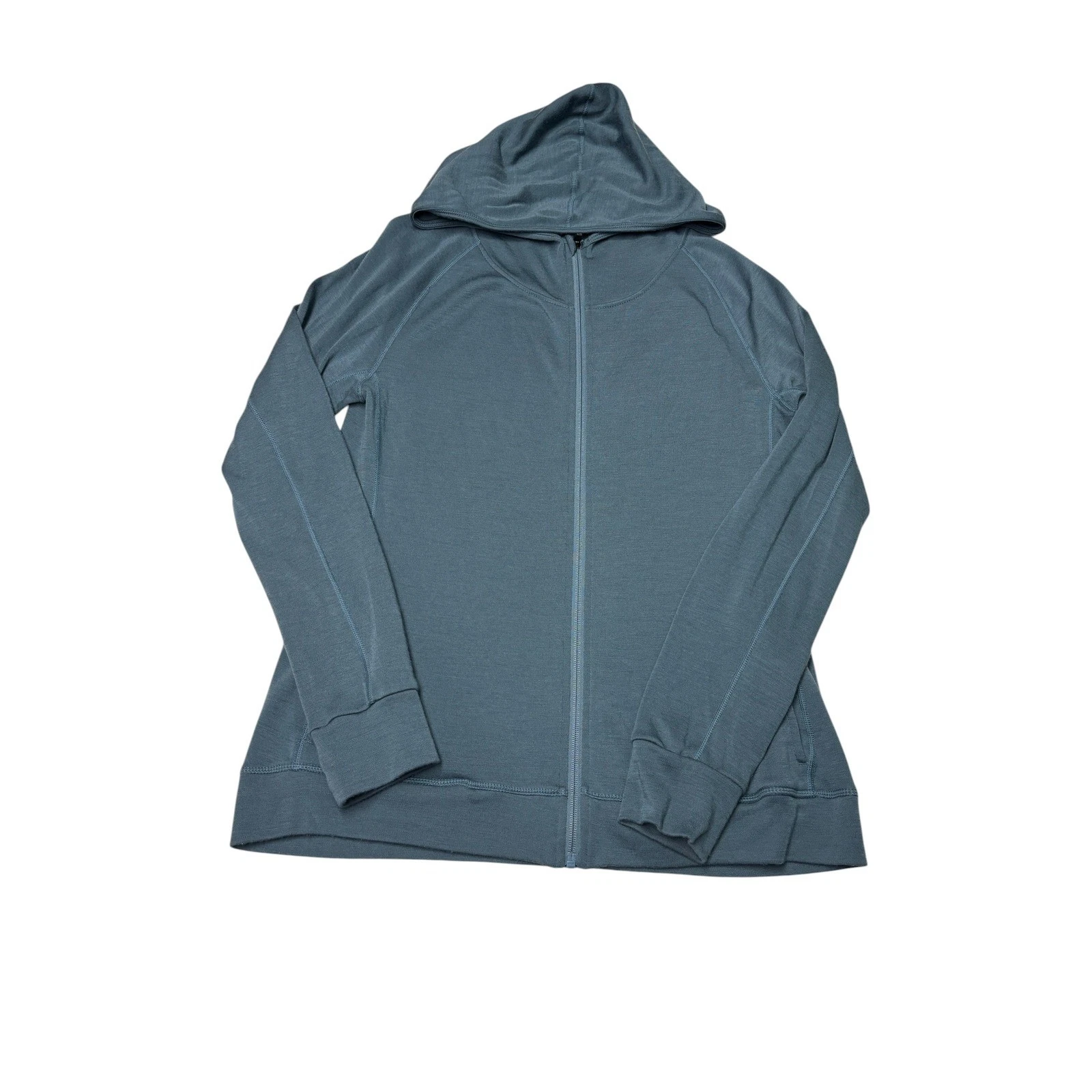 Woolly Clothing Co Womens XXL 100% Merino Wool Full Zip Hoodie Slate Blue Raglan
Opens in a new wind