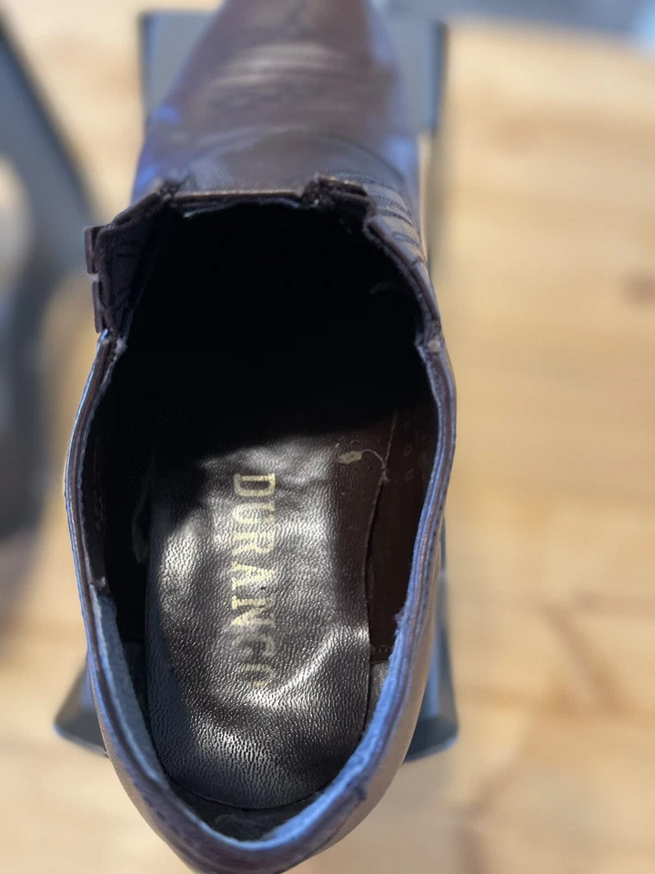 Botines para mujer Durango talla 6M cuero negro occidental usados en excelente estado Foto 4 de 4