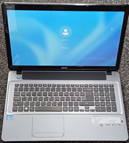 GRADE A 17.3INCH ACER ASPIRE E1-771 CORE I3 8GB 256GB SSD WIN 11 PRO/OFFICE 2019 - Picture 2 of 17