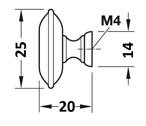 Häfele Möbelknopf Messing Antik Brüniert Schrankknopf Rund Schubladenknopf Retro - Bild 2 von 4