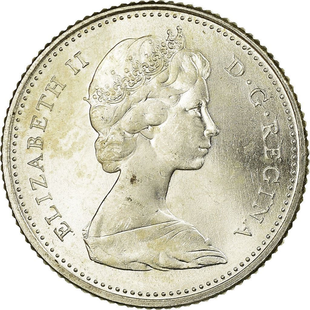 Canadian Coin Canada 10 Cents | Queen Elizabeth II | Bluenose Ship