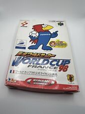 Japanese Jikkyo World Soccer World Cup France 98 Nintendo 64 N64 CIB Complete