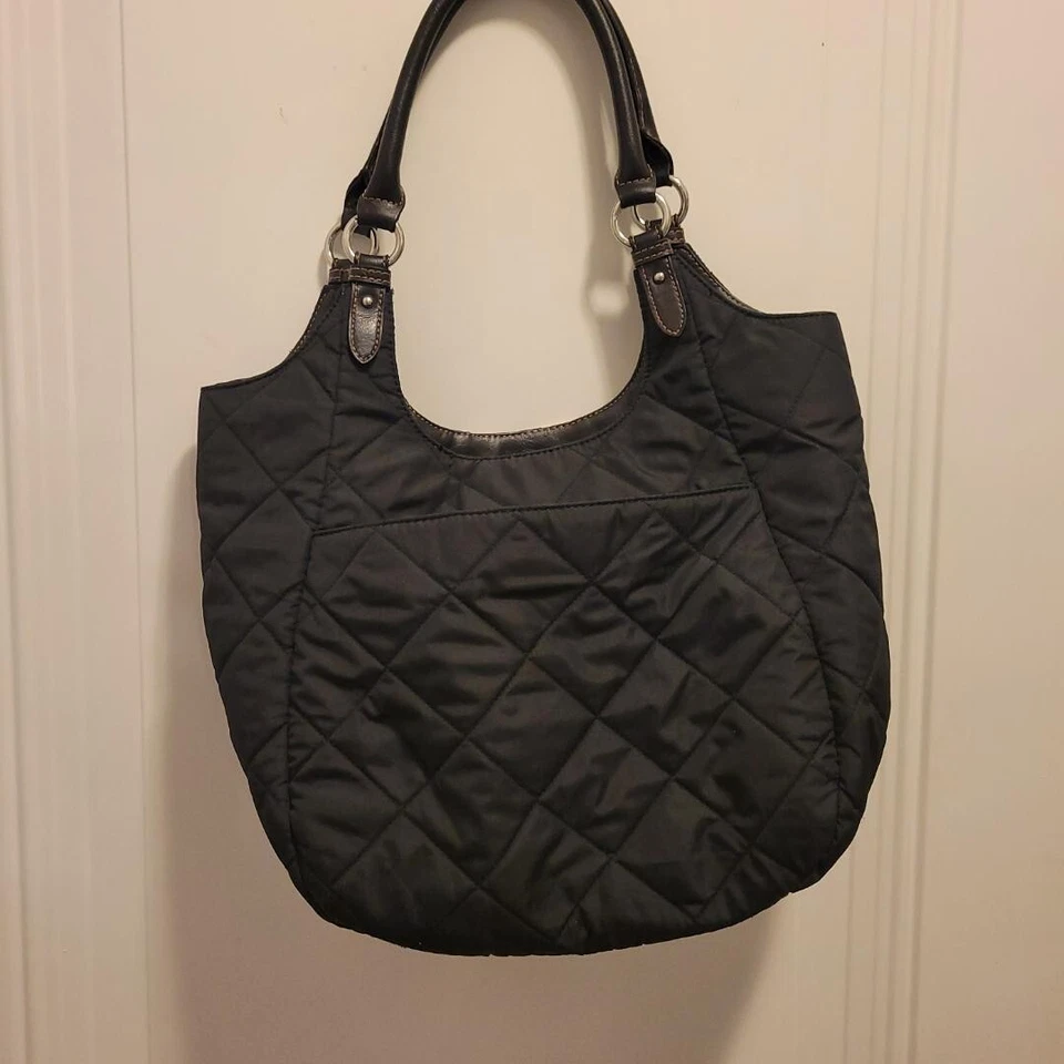 Women's Shoulder Bag - Heritage Collections by Bass - Black Quilted - Image 2 of 3