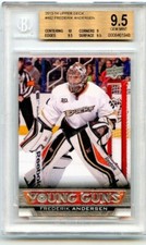 2013-14 Upper Deck #462 Frederik Andersen YG RC BGS 9.5 Gem Mint