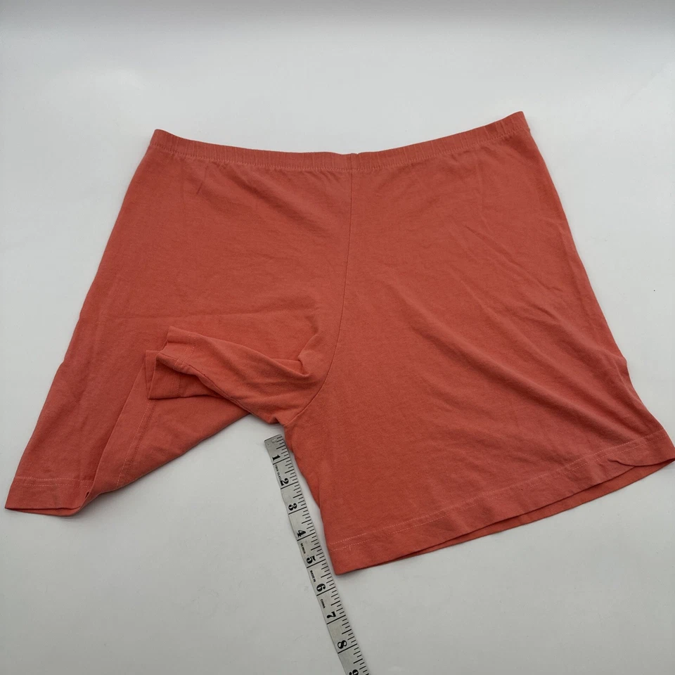 Ropa de dormir pantalones cortos para mujer talla única rosa coral liso hecho en EE. UU.... #20056 Foto 4 de 4