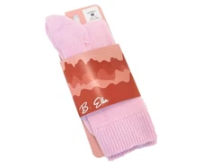 B. Ella Ladies 82% CASHMERE Crew Socks Rory Dawn Pink - NEW
