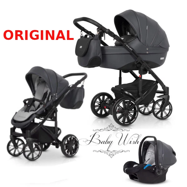 RIKO SIGMA PRAM 3in1 CARRYCOT + PUSHCHAIR + CAR SEAT + FREE EXTRAS