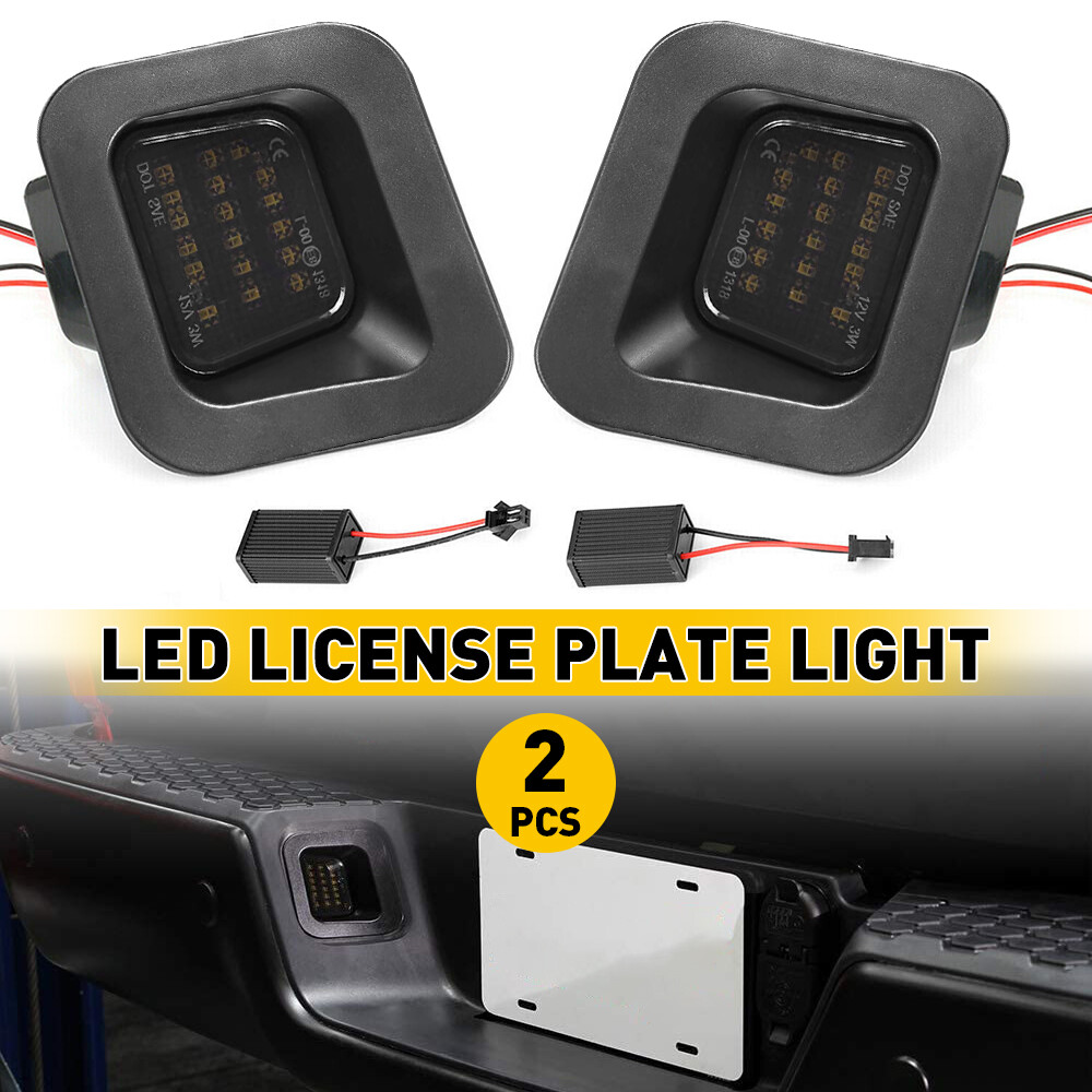 Smoked LED Tailgate License Plate Lights for Dodge Ram 2003-2018 1500 2500 3500