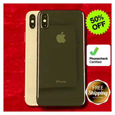 Apple iPhone X 64GB 256GB Space Gray Silver Very Good Verizon T-Mobile Unlocked