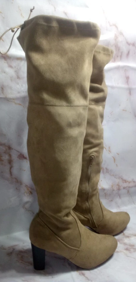 "Botas altas hasta el muslo Charles Albert - Talla 11 - Marrón Gamuza 3"" Tacón - Cordón" Foto 2 de 4