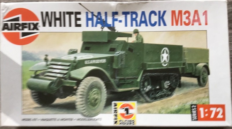 WHITE HALF-TRACK M3A-1 WWII 1/72 Scale Model Kit Of Fighting Truck by AIRFIX