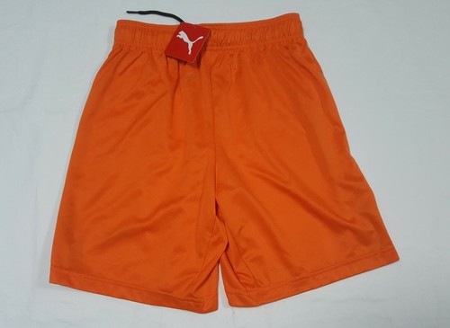 Puma Boys Youth Sports Gym Shorts Orange Team sports sz Small Orange - Picture 7 of 7