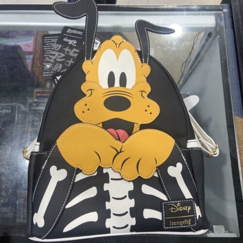 Loungefly Disney Pluto Skellington Glow-in-the-Dark Mini-Backpack - EE Exclusive
