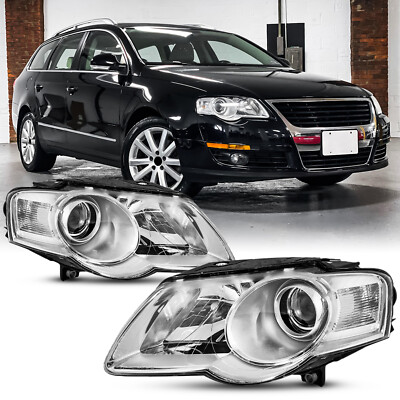 For 2006-2010 Volkswagen VW Passat B6 Headlights Assembly Headlamps set 06-10