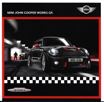 Mini John Cooper Works GP Schrägheck Limited Edition 2012 UK Marktprospekt