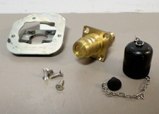 Propane LPG Quick Coupler Fill Nozzle 1-Inch With Cap and Mounting Plate