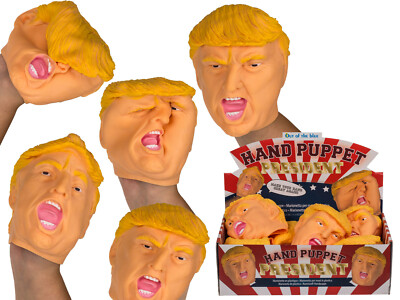 Handpuppe Mr.President Trump Gummipuppe USA 13cm Gaga Scherzartikel JGA Geschenk