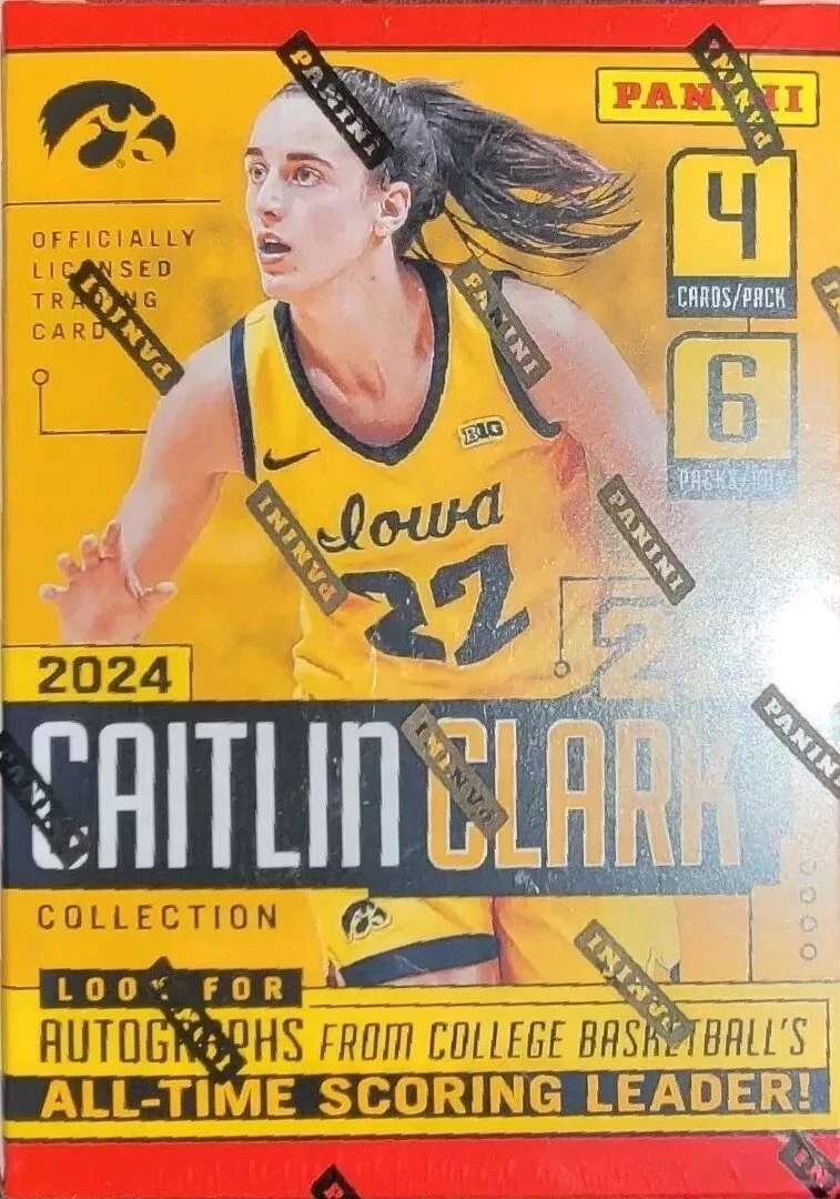 ?24 PANINI CAITLIN CLARK COLLECTION BASKETBALL SEALED TRADING 