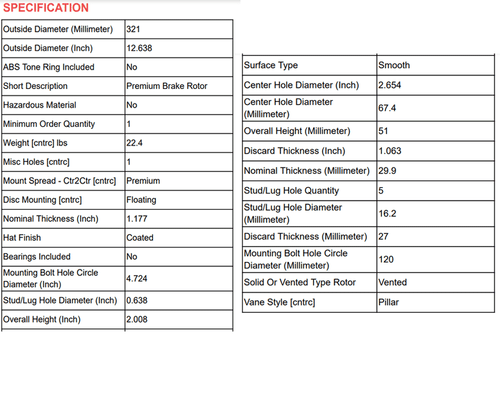 Front Drilled Slotted Brake Rotors for Chevy Equinox Malibul Impala GMC Terrain - Bild 3 von 8