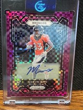 2023 Marvin Mims Purple Power Rookie Auto /49 Broncos