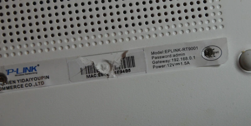 Edup-Link Wireless Router Model EPLINK-RT9001. - Image 3 of 3