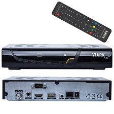 Viark Sat 4K UHD H.265 2160p DVB-S2X MS Receiver LAN WLAN Schwarz