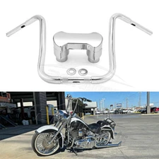 14" 16" 18" Ape Hanger Handlebars 2" Riser Clamp For Harley Road King Classic