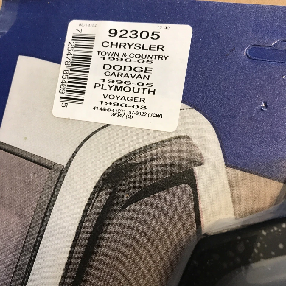 Protectores de lluvia 2 piezas ventana ventilación visera pantalla para Dodge Chrysler Plymouth 1996 nuevo de stock Foto 2 de 4