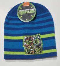 Teenage Mutant Ninja Turtles Winter Hat One Size Blue/Green Nickelodeon