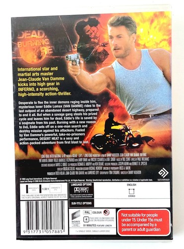 Bloodsport 3, Death Warrant, Inferno DVD Set - Van Damme (Region 4, 1988) - Picture 4 of 7