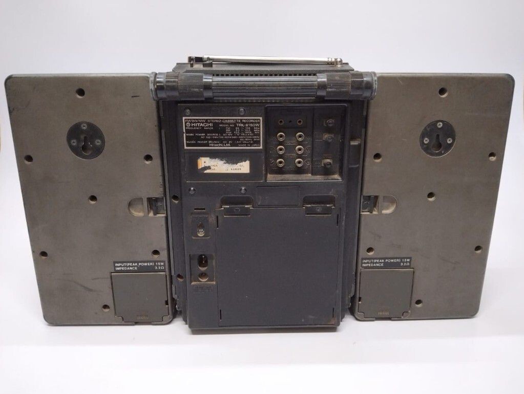 Vintage Boombox Hitachi TRK 9150W FM/MW/SW Setero Cassette