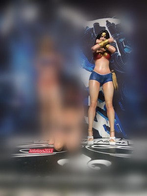 1/18 Wonder Woman Girl Scene Miniture 4'' Figurines Doll Fit Cars Vehicles Toy