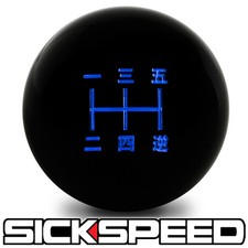 Black Blue Inlay Manual Shift Knob Short Throw Shifter For 5 Speed 12x1.25 S03 Black Blue Inlay Manual Shift Knob Short Throw Shifter For 5 Speed 12x1.25 S03