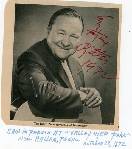 Tex Ritter-Vintage Signed Photo | eBay